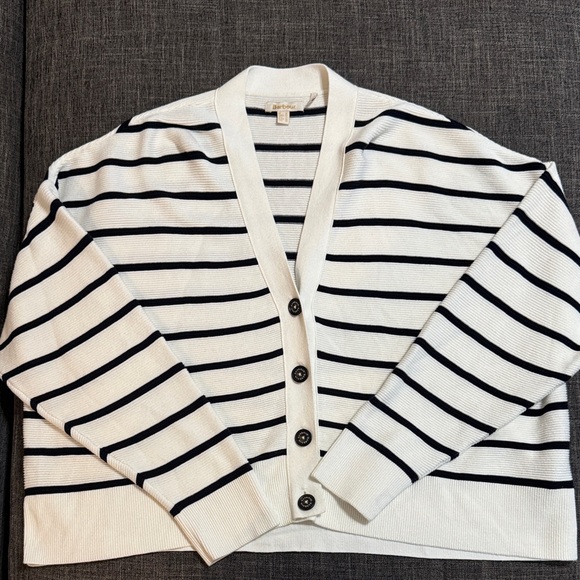 Barbour Mariner Stripe Cotton Cardigan - Picture 4 of 10